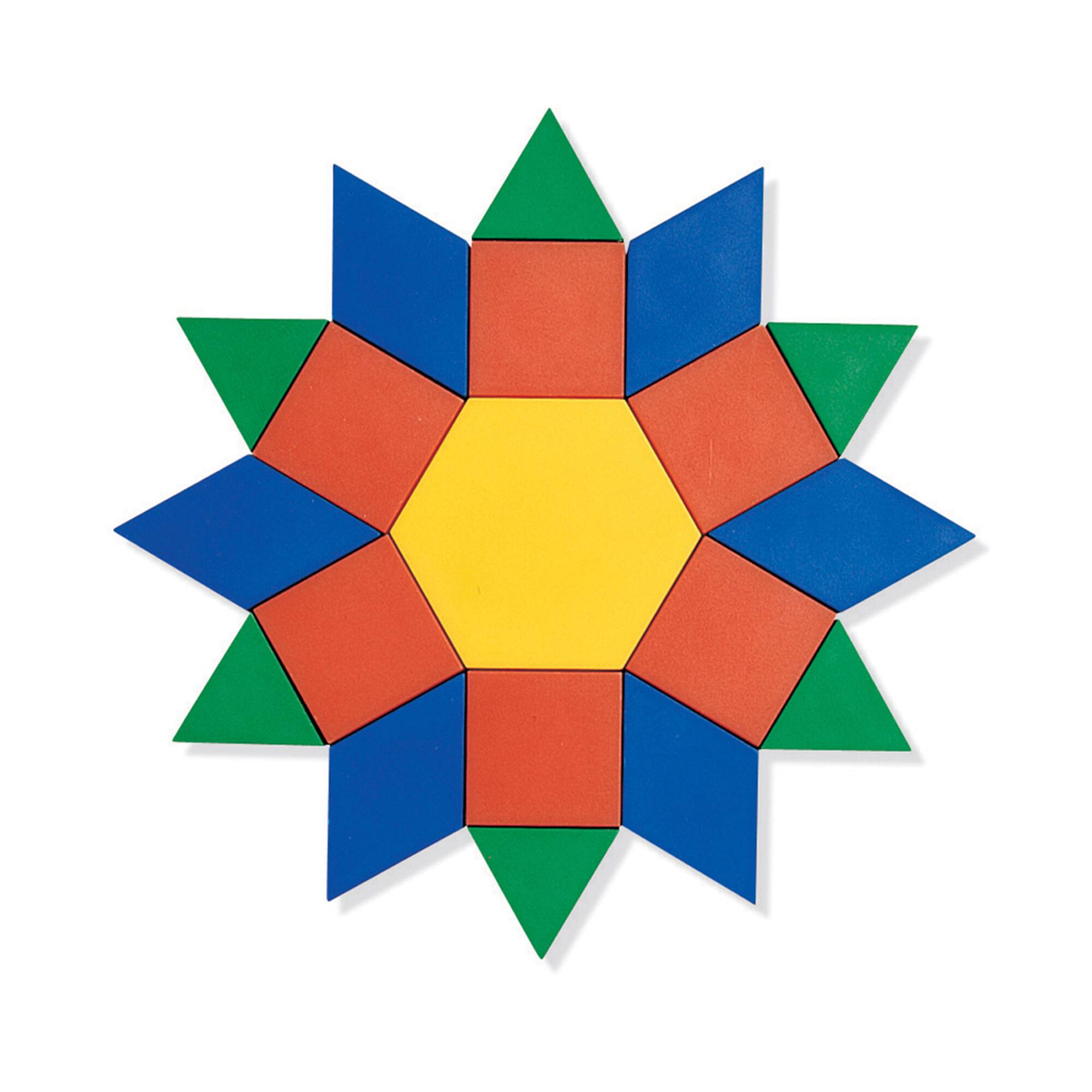 Learning Resources® Wooden Pattern Blocks, Set of 250